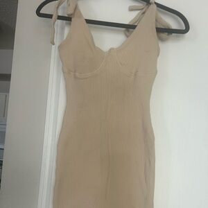 Cream mini dress